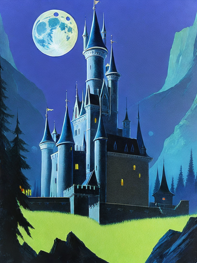 00796-3507525655-a painting of a castle in the middle of the night with a full moon in the background by Ralph Bakshi.png